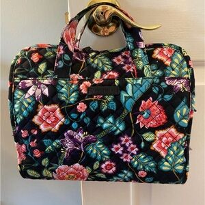 Vera Bradley Vines Floral Quilted Hanging Cosmetic Bag